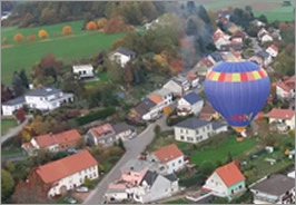 Ballon über dem Saarland